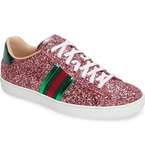 gucci womens low top sneaker glitter|Gucci ace sneakers on sale.